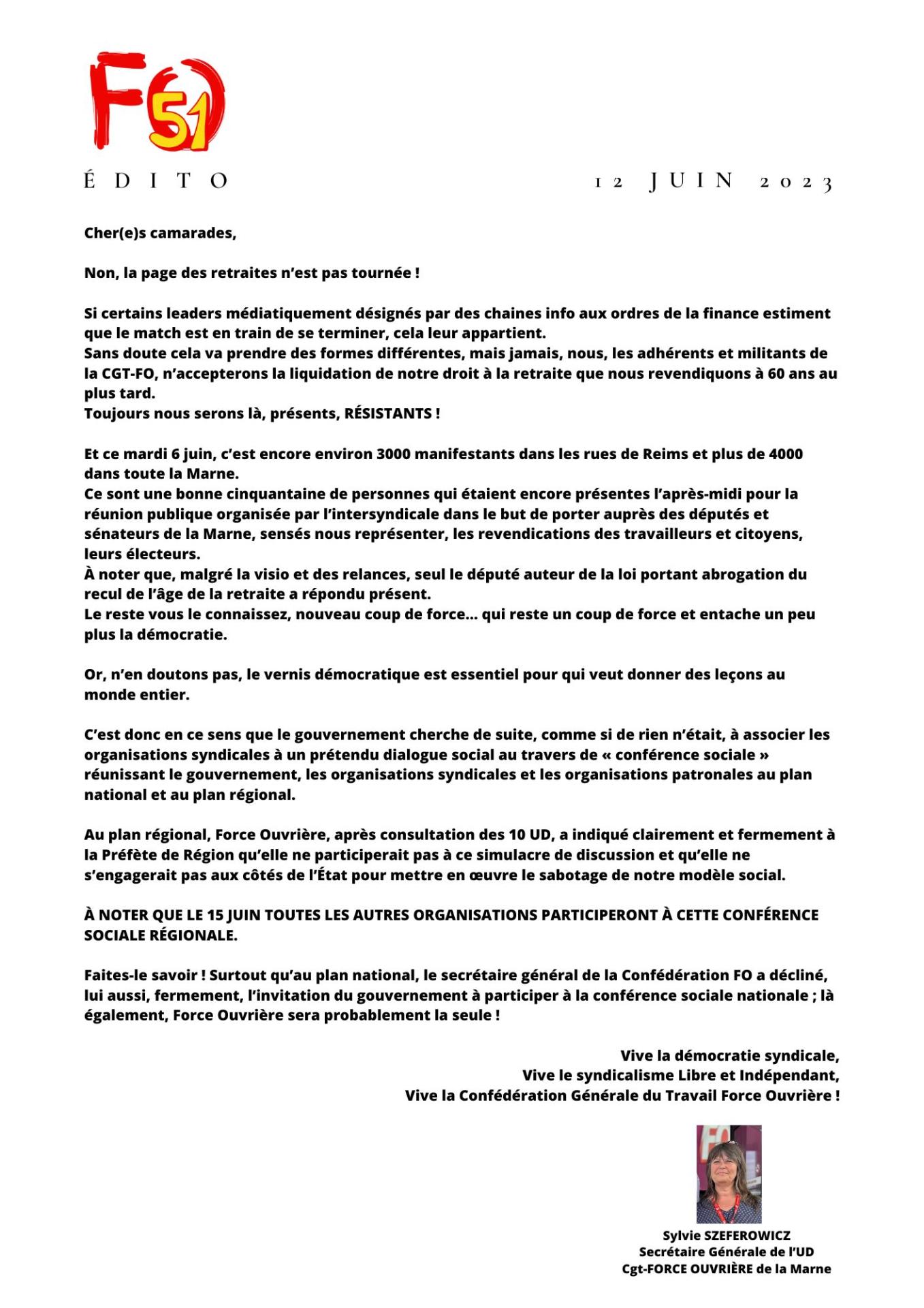 Edito - Non, la page des retraites n'est pas tournée  !